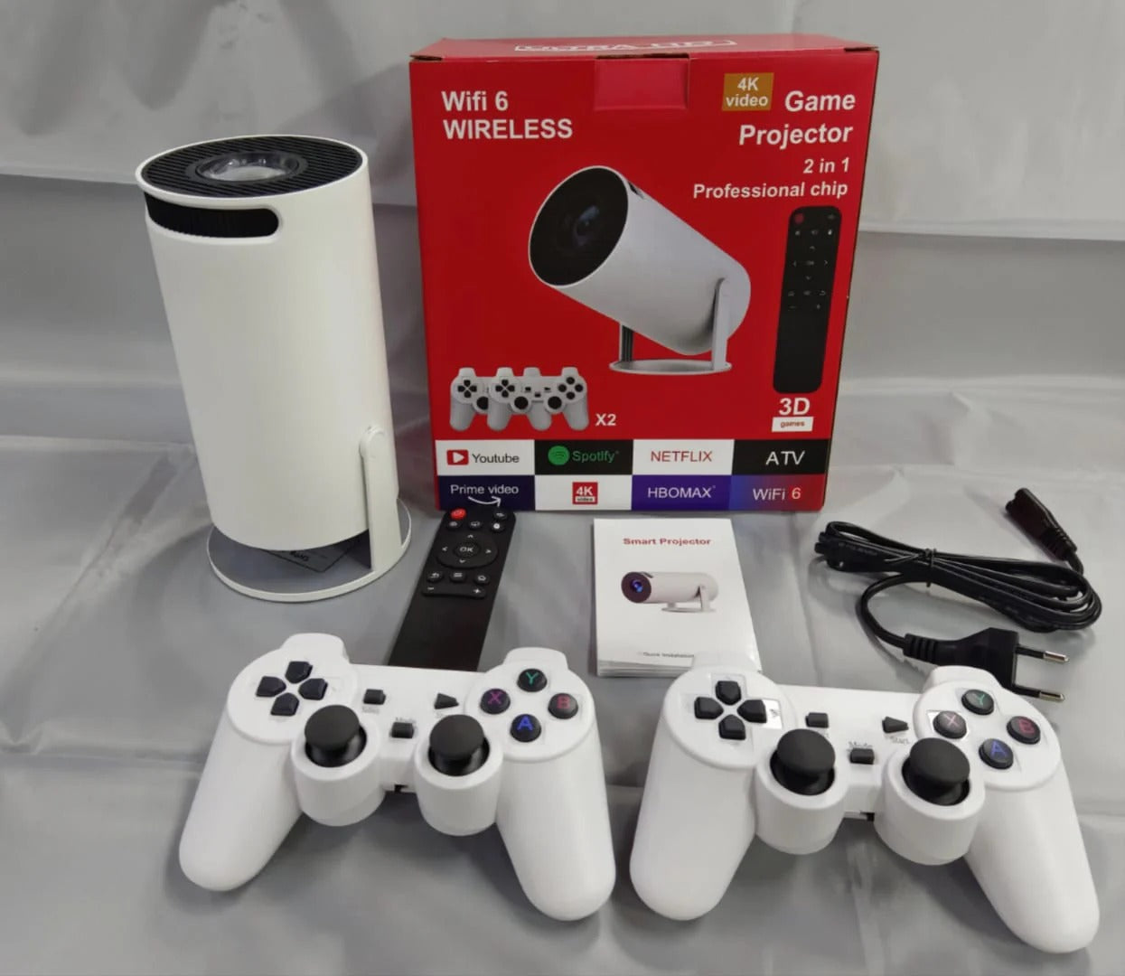 đ Projecteur Gamingâą â CinĂ©ma + Jeux 3D + Android TV| 150" Full HD đ§đŻ