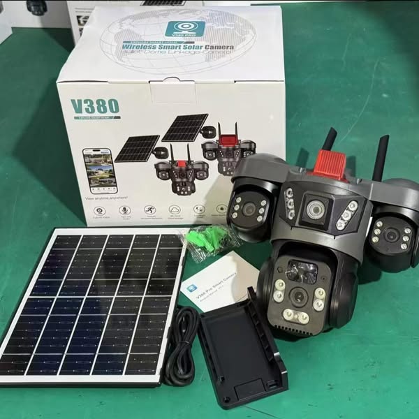 📸 Caméra Solaire de Surveillance Autonome 4G Sans courant • Sans Wi-Fi • Sécurité 24/7 🇧🇯
