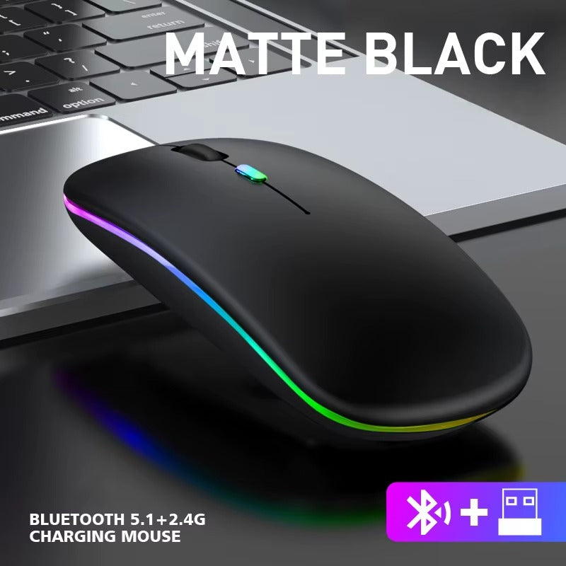 ⭐ Souris Sans Fil RGB – Ultra Fine & Rechargeable 🇧🇯