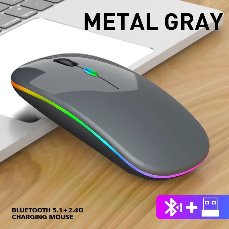 ⭐ Souris Sans Fil RGB – Ultra Fine & Rechargeable 🇧🇯