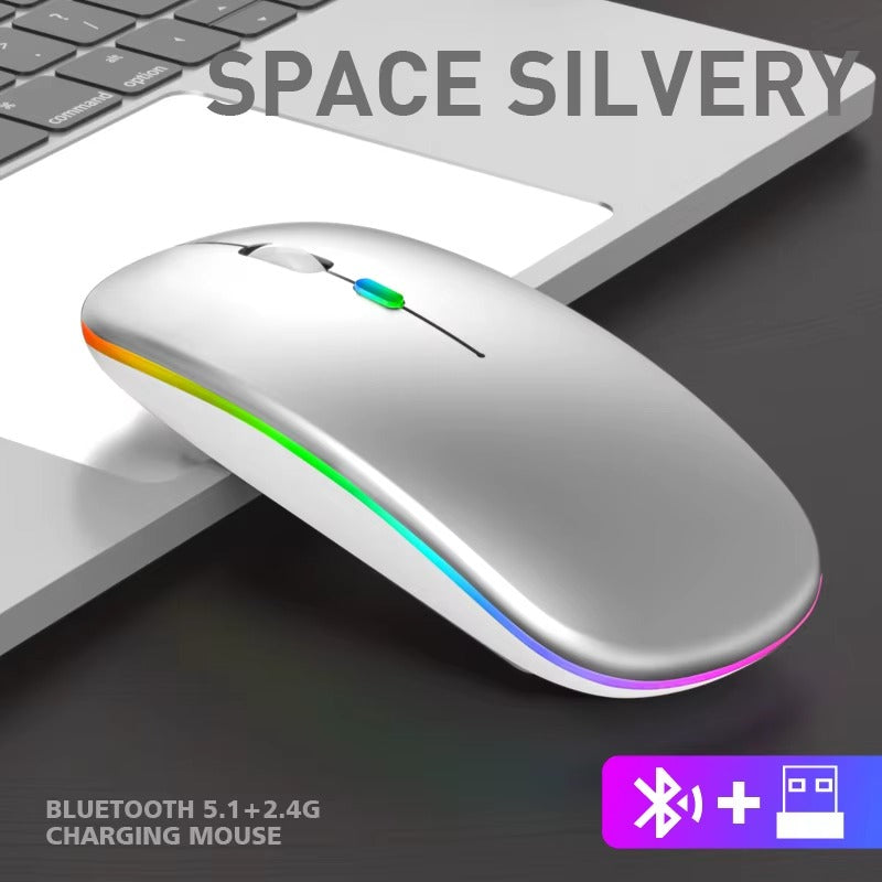 ⭐ Souris Sans Fil RGB – Ultra Fine & Rechargeable 🇧🇯