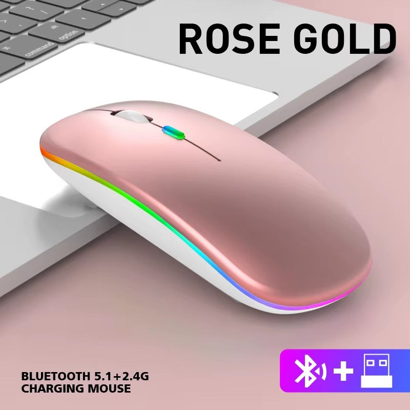 ⭐ Souris Sans Fil RGB – Ultra Fine & Rechargeable 🇧🇯