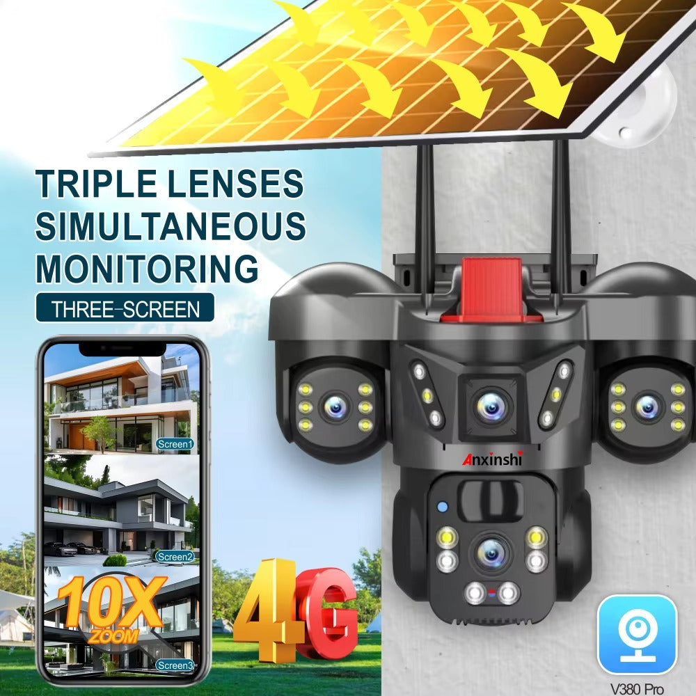 📸 Caméra Solaire de Surveillance Autonome 4G Sans courant • Sans Wi-Fi • Sécurité 24/7 🇧🇯