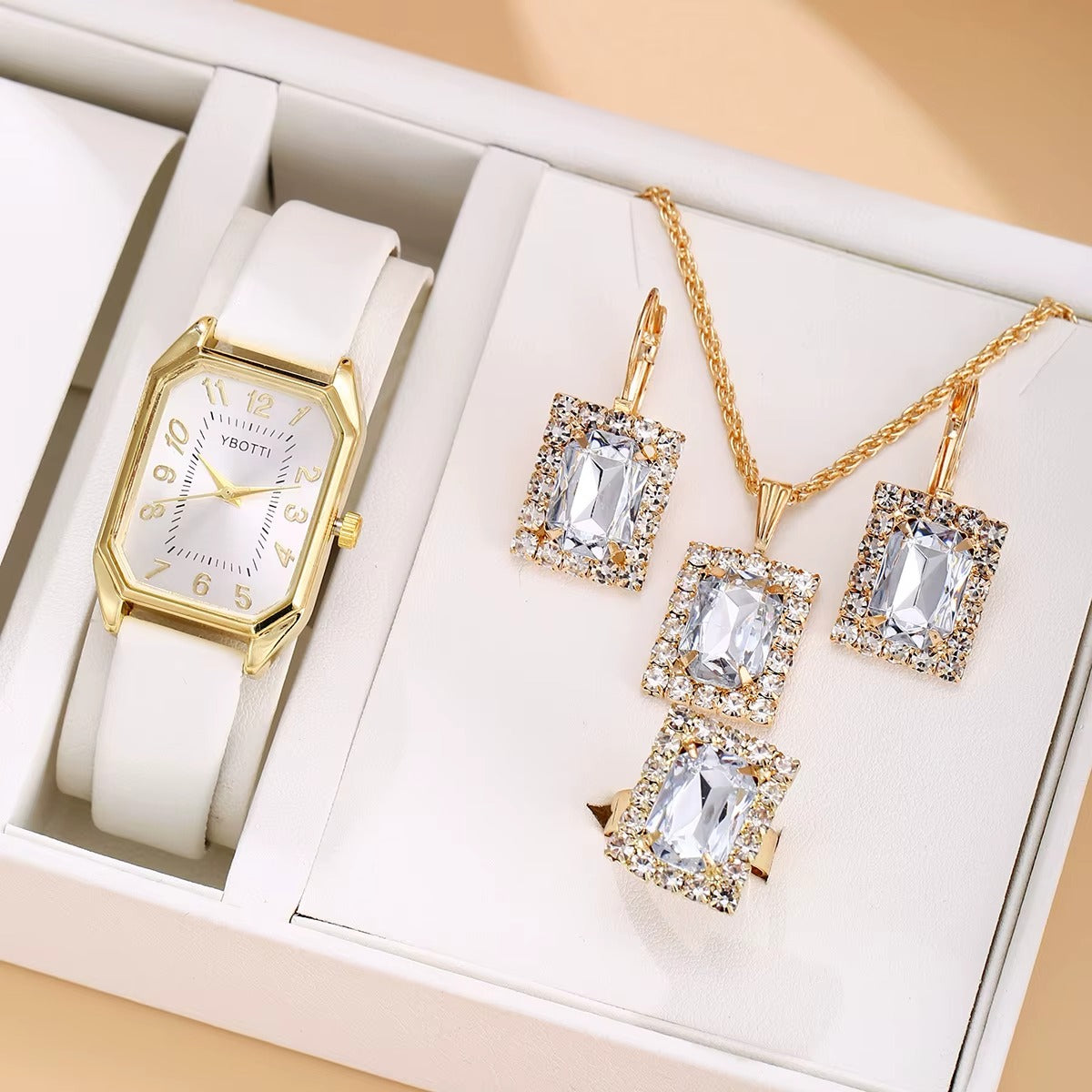 Ensemble Montre et Bijoux Luxe Femme 🇧🇯