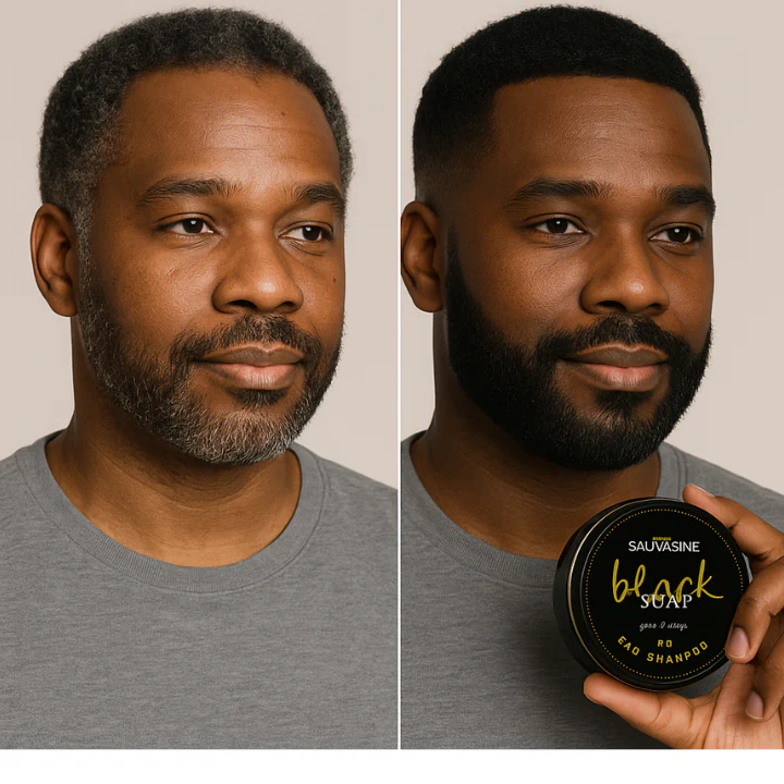 Savon Noir – Anti-Cheveux Blancs 🇧🇯
