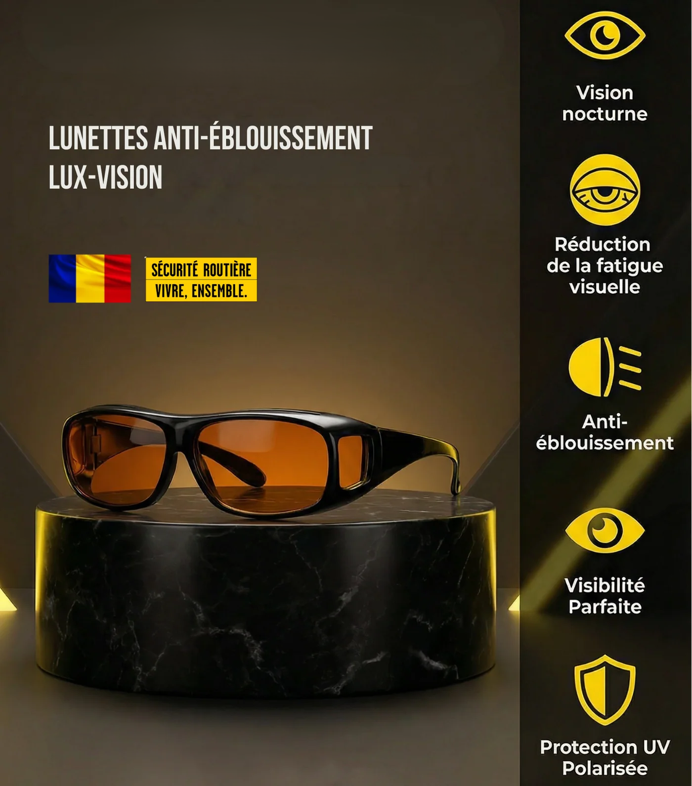 Lunette de Conduite Nocturne 🇧🇯